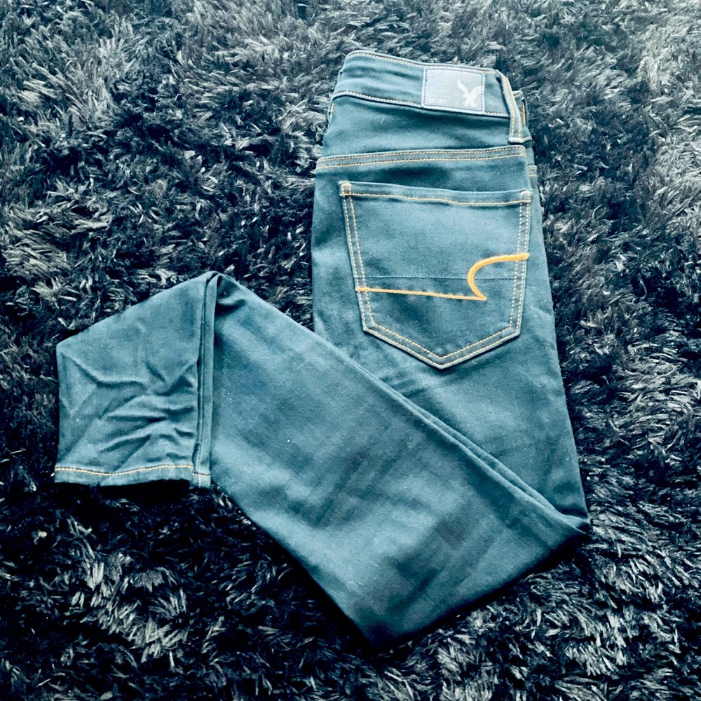 American Eagle Skinny Jean Jeggings in dark wash